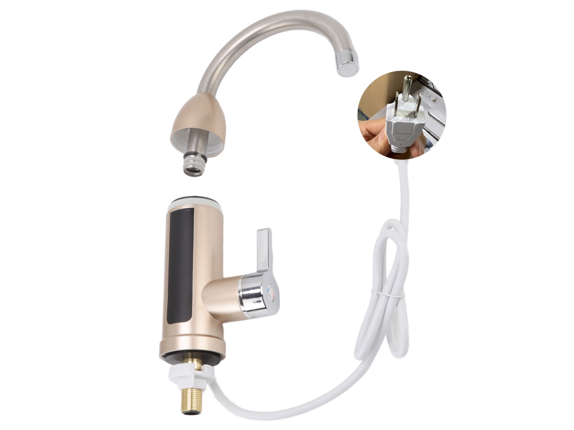 Chuveiro Elétrico Instantâneo Rotativo Inox 3000w