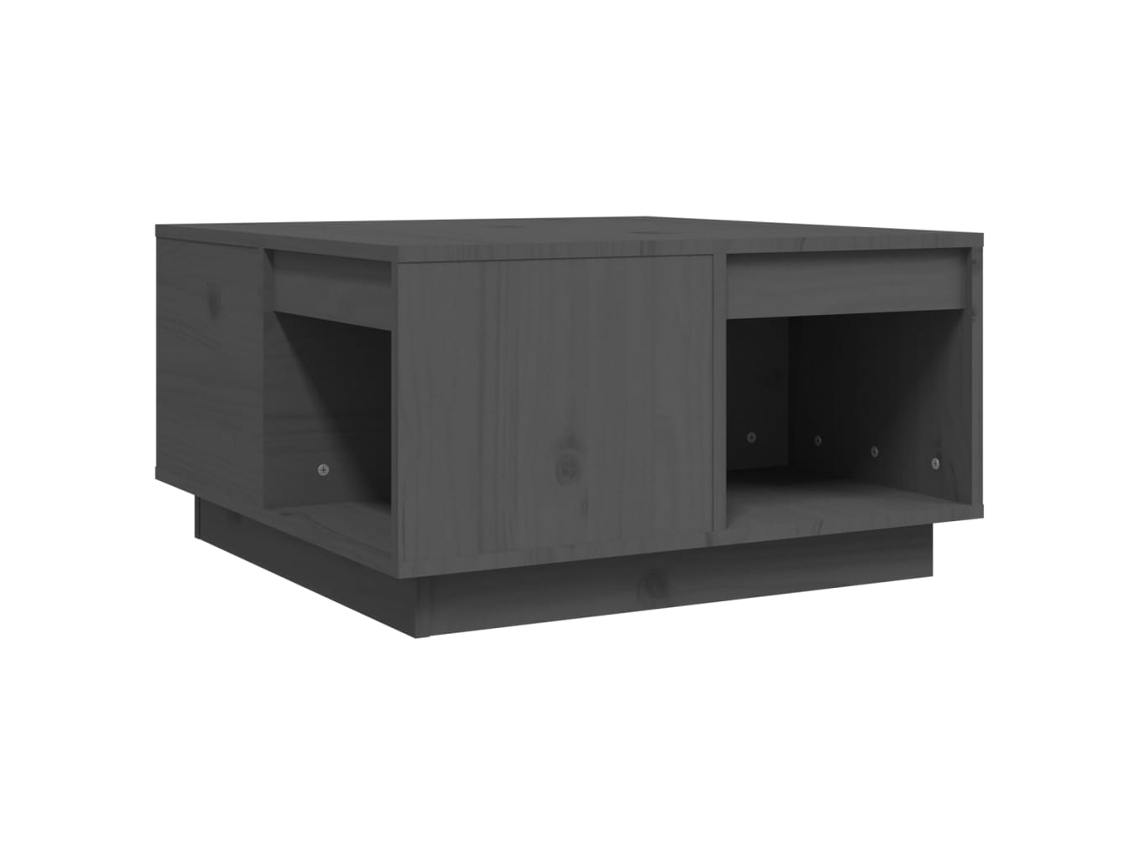 Mesa de Centro Cinzento MAISON EXCLUSIVE em Madeira by Pinho Maciça (60x61x32,5 cm)