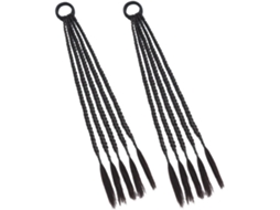 Pieces Of Natural Trançado Hair Extensions, Trança Espinha De Peixe Longa Com