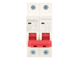 Laxiscreed Disjuntor Bipolar Dc 2p Para 500v, 10a, Proteção De Circuito Compacto