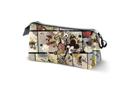 Estojo KARACTERMANIA Mickey Mouse Ink Estojo Triplo Fan 2.0 Marfim