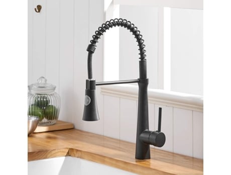 Torneira De Cozinha Com Mola Helicoidal, Conexão Giratória De 360° Para Pia, Torneira De Cozinha E Spray Removível Fitags