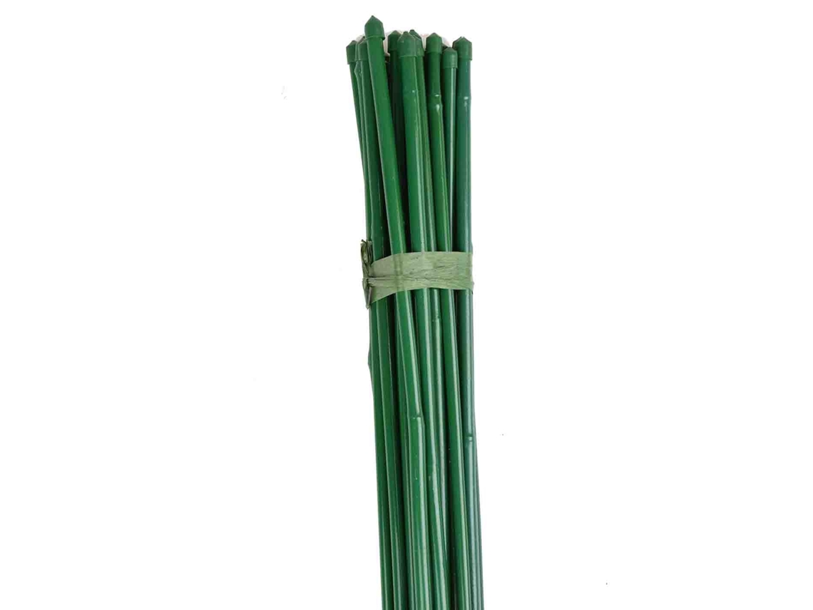 Faura - Pack Tutor Bambú Plastificado - 25 Unidades 60cm./6-8mm. (altura X Diámetro) | 60cm./6-8mm. (altura X Diámetro) ()