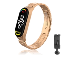 Aetheria pulseiras de Substituição Compatíveis com Xiaomi Band 7 Pulseiras de Aço Inoxidável Resistentes À Água