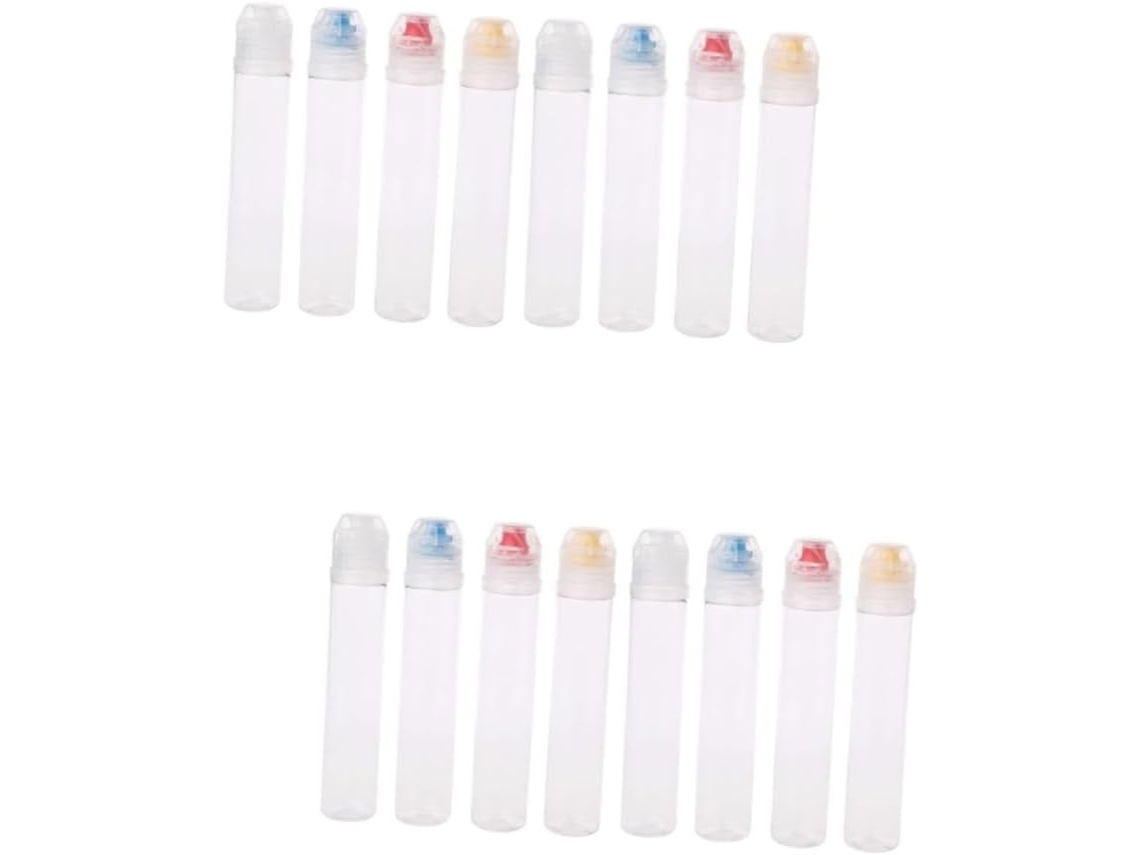 Frasco Para Molho Conjunto 16 Peças Plástico Cozinha