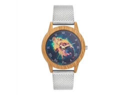 Reloj De Cuarzo Analógico Moda Unisex Pulsera Ocio Plata