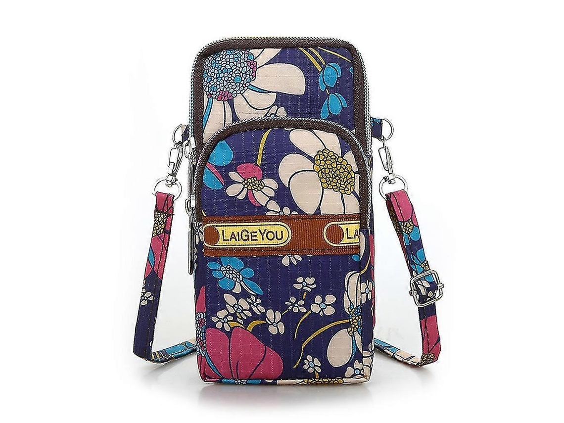 Bolsa Feminina Transversal Para Celular, Bolsa De Ombro Para Estojo, Cinto, Bolsa De Mão, Flor De Orquídea