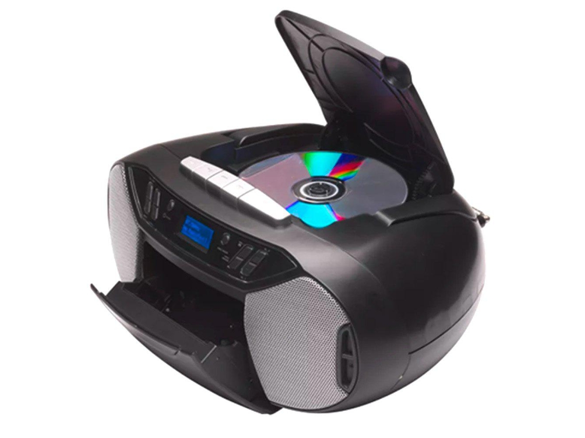 Denver Tdc-250 Leitor de Cd Leitor de Cd Portátil Preto Prateado