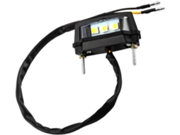 Luz De Placa De Led Preta Em Plástico Para Motocicleta E Carro.