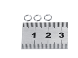 Conector de Pesca Anel de Snap Aço Inoxidável 6 100pcs