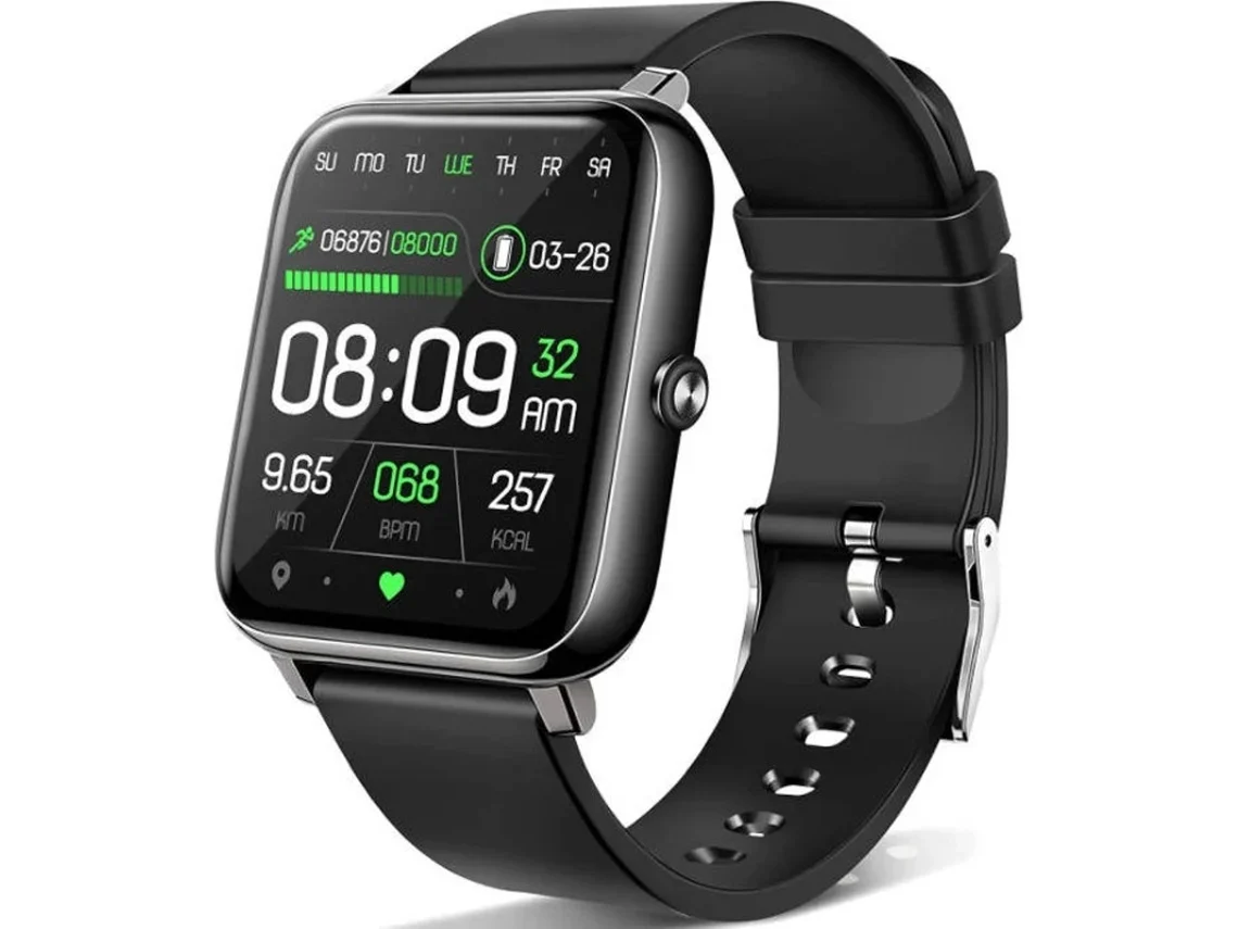 Smart Watch Running Watch 1.69 Touchscreen Pedômetro Pressão Arterial Hr Ip68 Água Resistente Homens Mulheres Bestvite (preto)