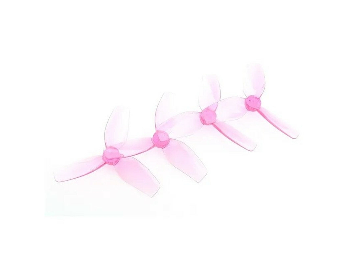 Hélice Hqprop Dt76mmx3 V2 Rosa para Drone de Corrida Fpv Cinewhoop MDUG (2 Pares)