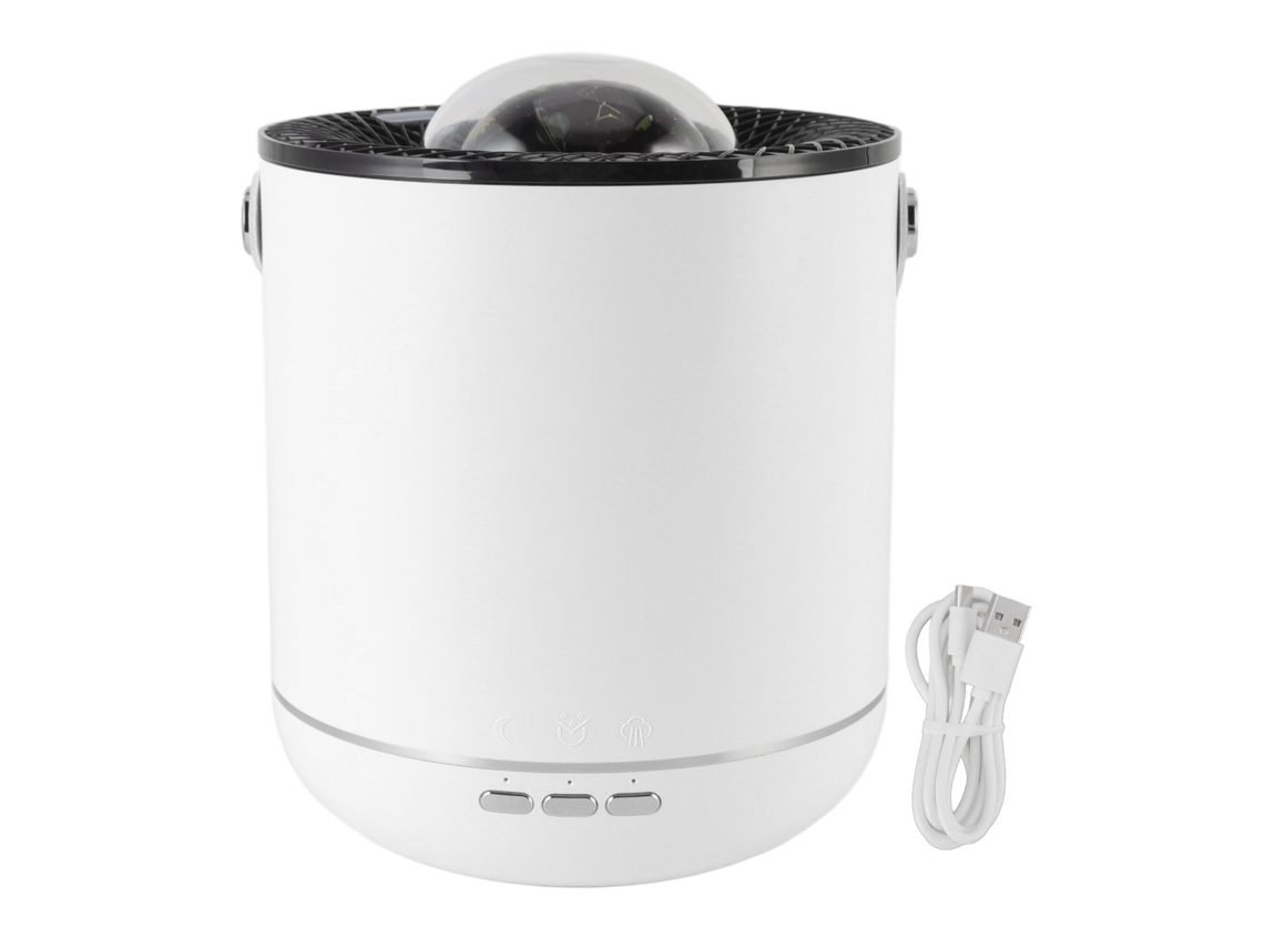 Difusor Ultrassônico 450ml, Luz, Projeção, Rotação 360°, Casa, Escritório LAXISCREED