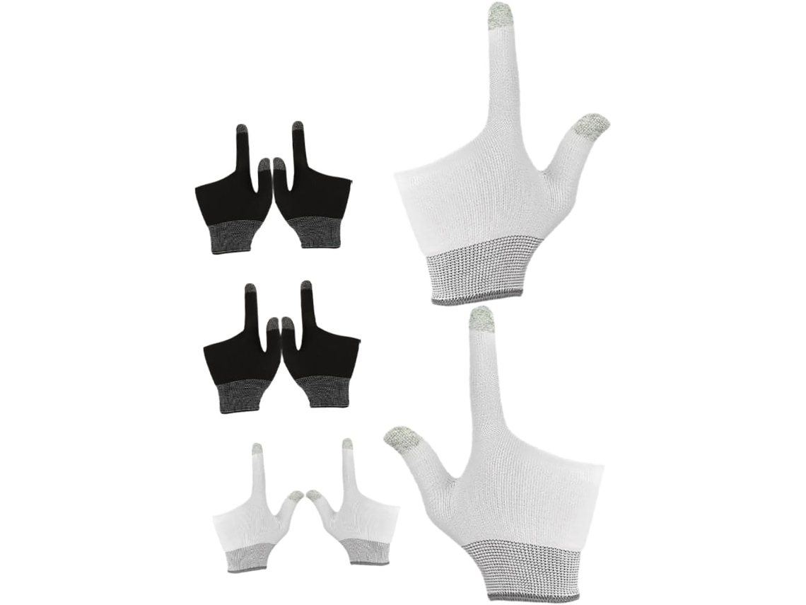Abaodam Conjunto De 4 Pares Gamepads Grafeno Para Dois Dedos, Compatíveis Com Telas Sensíveis Ao Toque, Oferecendo