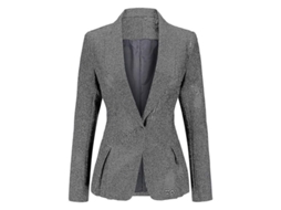 Chaqueta de Traje Fasst Clássica para Mulher com Babado e Botão (S/MARCA)