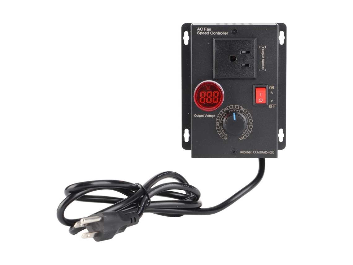 Controlador De Velocidad Variable 18a Regulación Sin Escalas Para Motor De Ventilador Regulador De Voltaje Scr