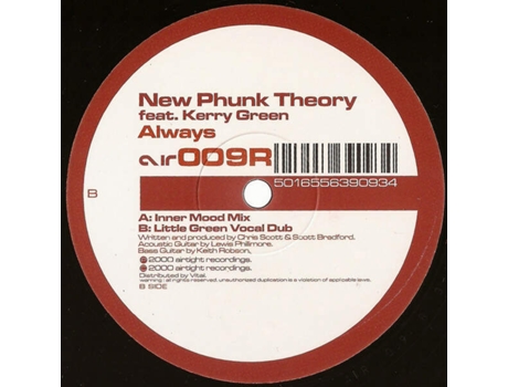 Vinil Always, New Phunk Theory Feat. Kerry Green Airtight