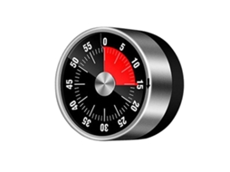Temporizador De Cozinha Mecânico Com Ímã, Preto