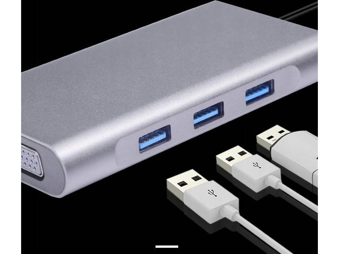 Hub HSLA Converter VGA / HDMI / PD (USB-C - 3 portas) | Worten.pt