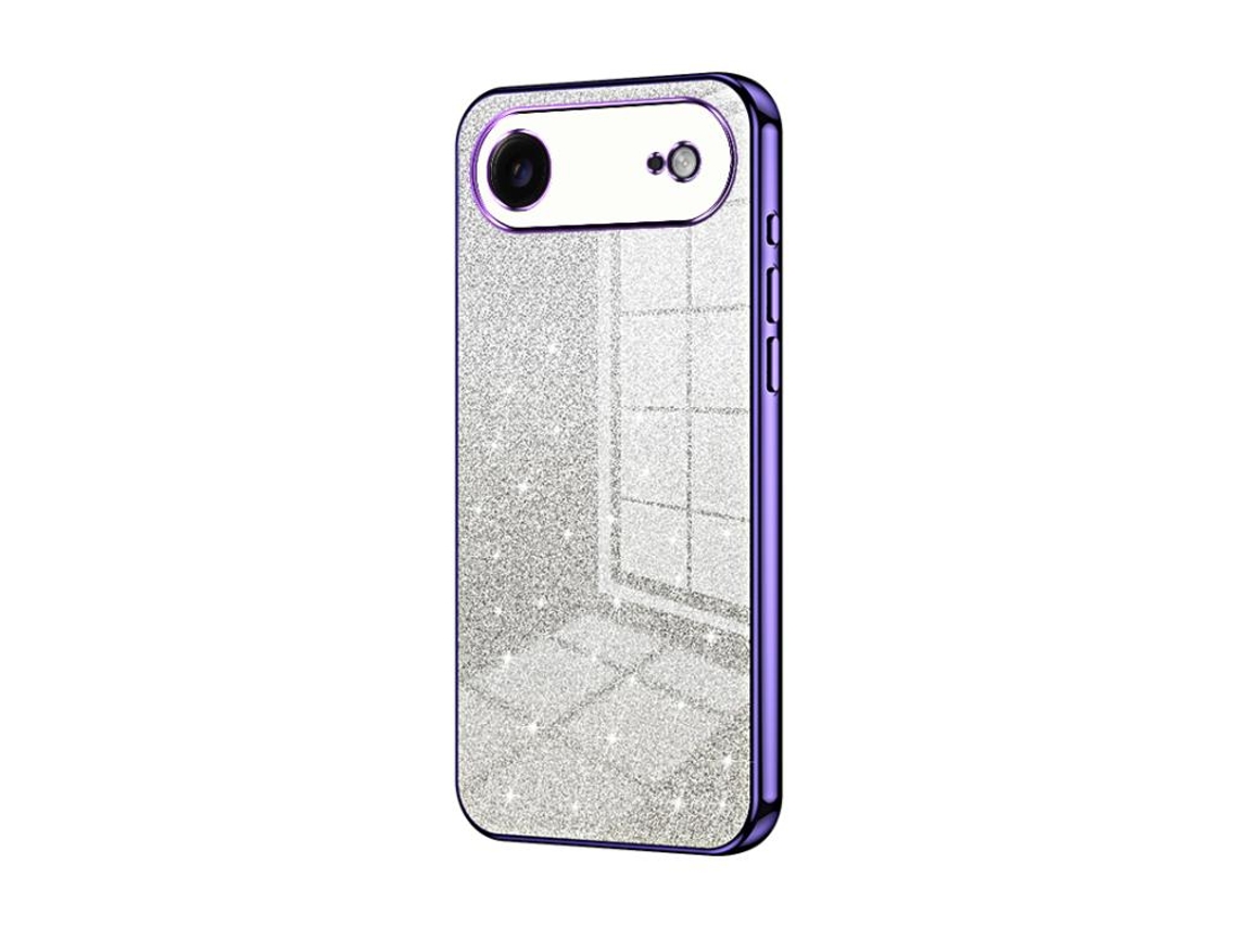 Capa Para Iphone Air - Glitter Degradê - Acabamento Eletroplaqueado