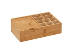 Organizador de 10 compartimentos com espelho de bambu 5 FIVE SIMPLY SMART