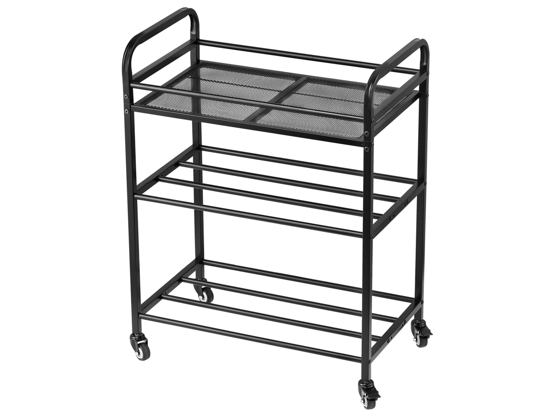 Prateleira de Armazenamento Filamentos 3 Níveis para Impressão 3d Suporte Metal Bobinas Filamento com Rodas 680 X 400 880 Mm Estúdios, Oficinas,