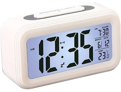 Relógio Despertador RITTEREC Home LED Branco