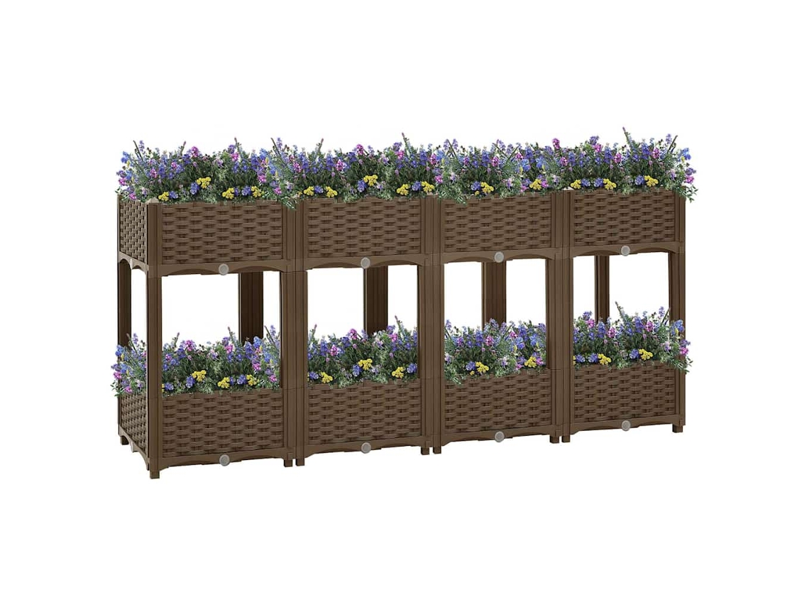 Vidaxl Canteiro Elevado 160x40x71 Cm Polipropileno