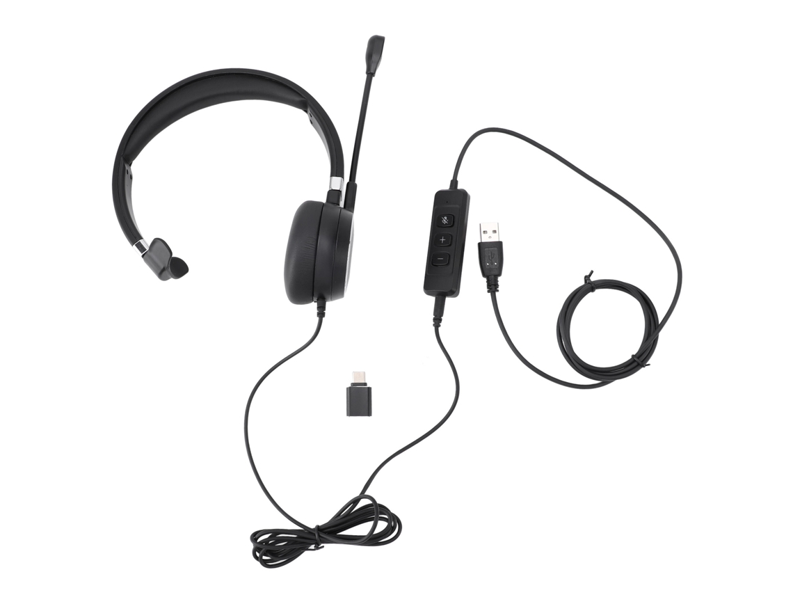 Fone Headset Usb Usb C 3.5mm Para Pc Voip Atendimento