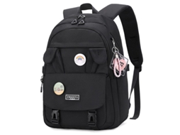 Mochila Linjou para Mulher com Compartimento para Notebook (preto) S/MARCA