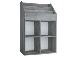 Children Magazine Rack, Children Magazine Racks Vidaxl Cinzeto Madeira Processada (n/a)