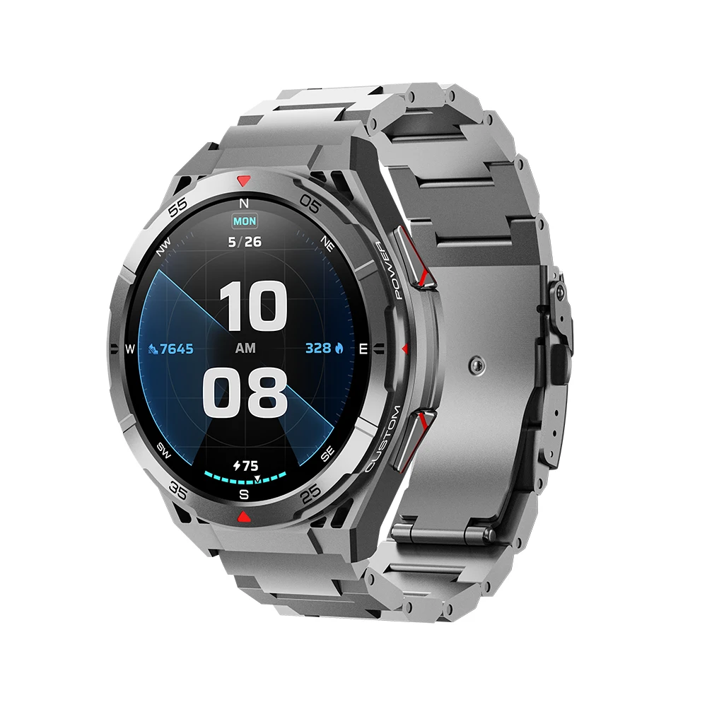 Smartwatch Gps (aço Prateado), Resistente À Água 3atm, Gps De Dupla Frequência Para Natação