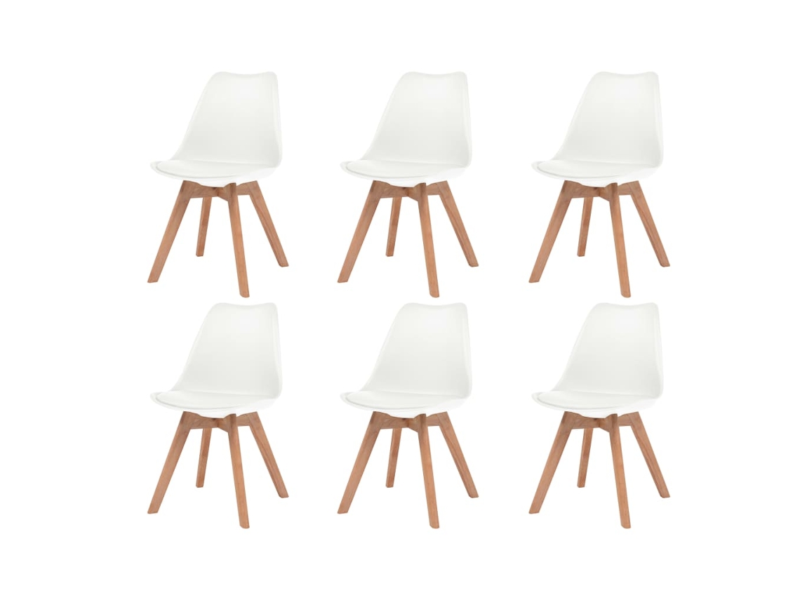 Dining Chair, Dining Chairs Vidaxl Branco Plástico (n/a)