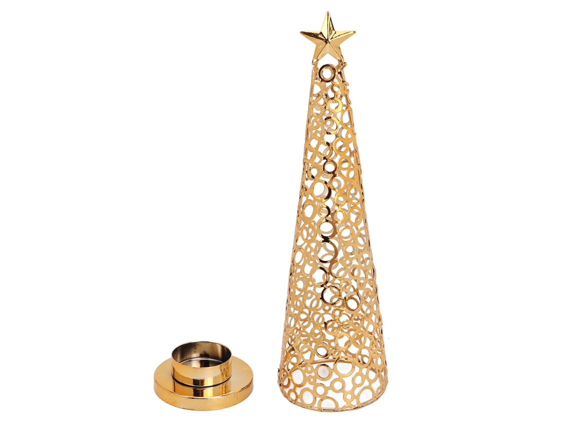 Porta Velas Con Forma De Árbol De Navidad Perfumado Para Decoración De Fiestas