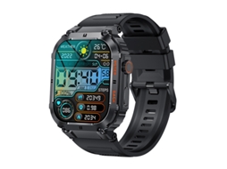 Smart Watch, Relógio Militar À Prova Dágua 100m, Tempo de Espera 70 Dias, Branco Bestvite
