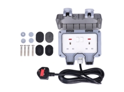 Tomada Ip66 Exterior com Chave e Cabo 3m S/MARCA