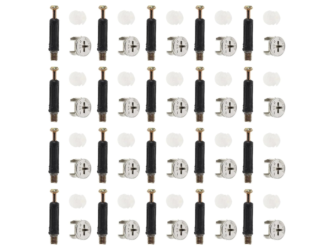 Kit De Conectores Móveis Pretyzoom Com 40 Peças E Encaixe Camlock Para Armários, Com Parafusos E Cavilhas Embutidos Para