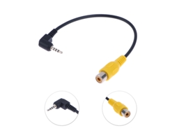 Adaptador De Cabo Av In Video Conector Macho 2, 5 Mm Para Rca