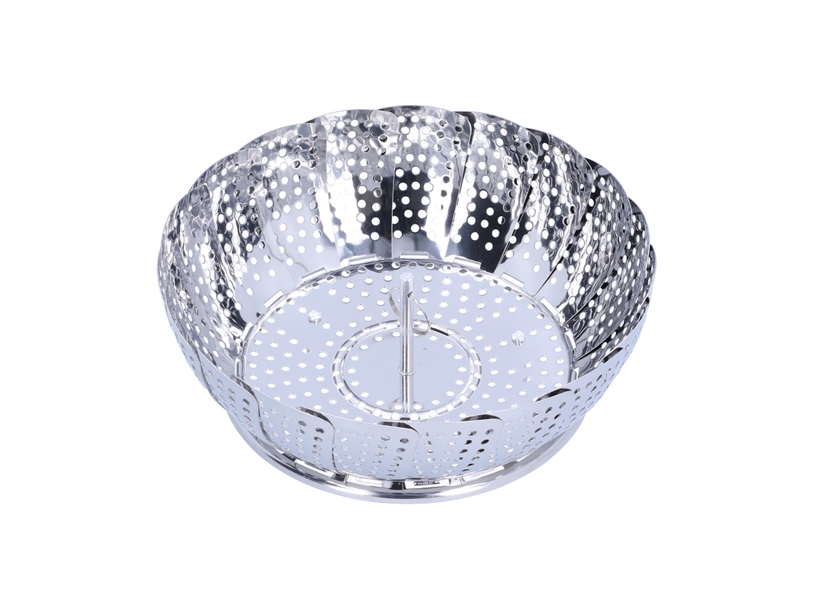 Bacia De Vapor Inox Dobrável Multifuncional Aço Inox