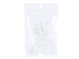 50 Cartões De Cor Transparentes Para Mostrar Esmalte De Unhas Em Gel, Ferramenta De Manicure Pequena Redonda