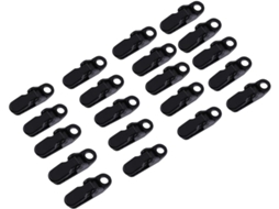Conjunto de 20 Presilhas Plástico para Tenda, Corda Toldo e Atividades Ao Ar Livre AQUAFORGE