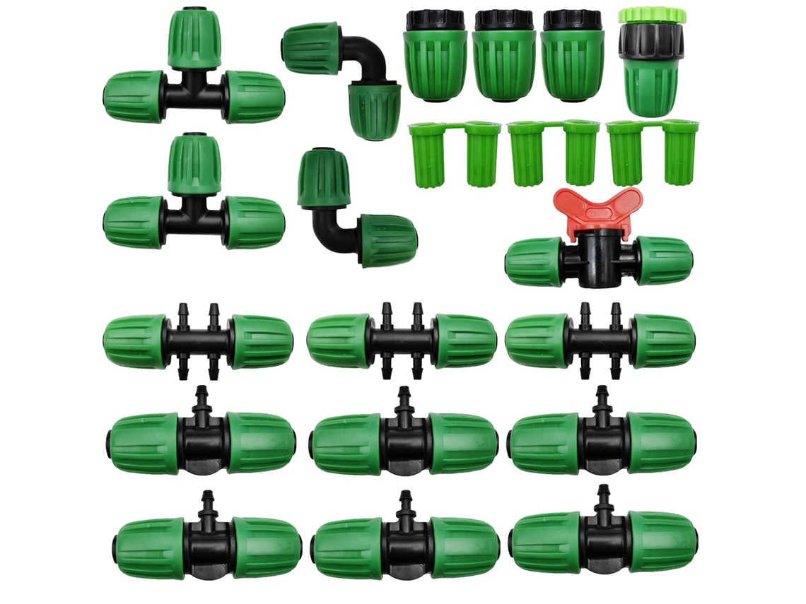 Conector Para Mangueira, 21 Unidades, Para Sistemas De Rega, Depósitos E Tubagens Exteriores