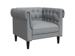 Maison Exclusive - Sofá Cinzento-claro 78,5 X 74,5 X 74,5 Cm Poliéster