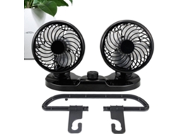 Ventilador De Janela Para Carro Usb Cabeça Dupla Silencioso Bancos, Ar Condicionado Portátil Ajustável Em 360°