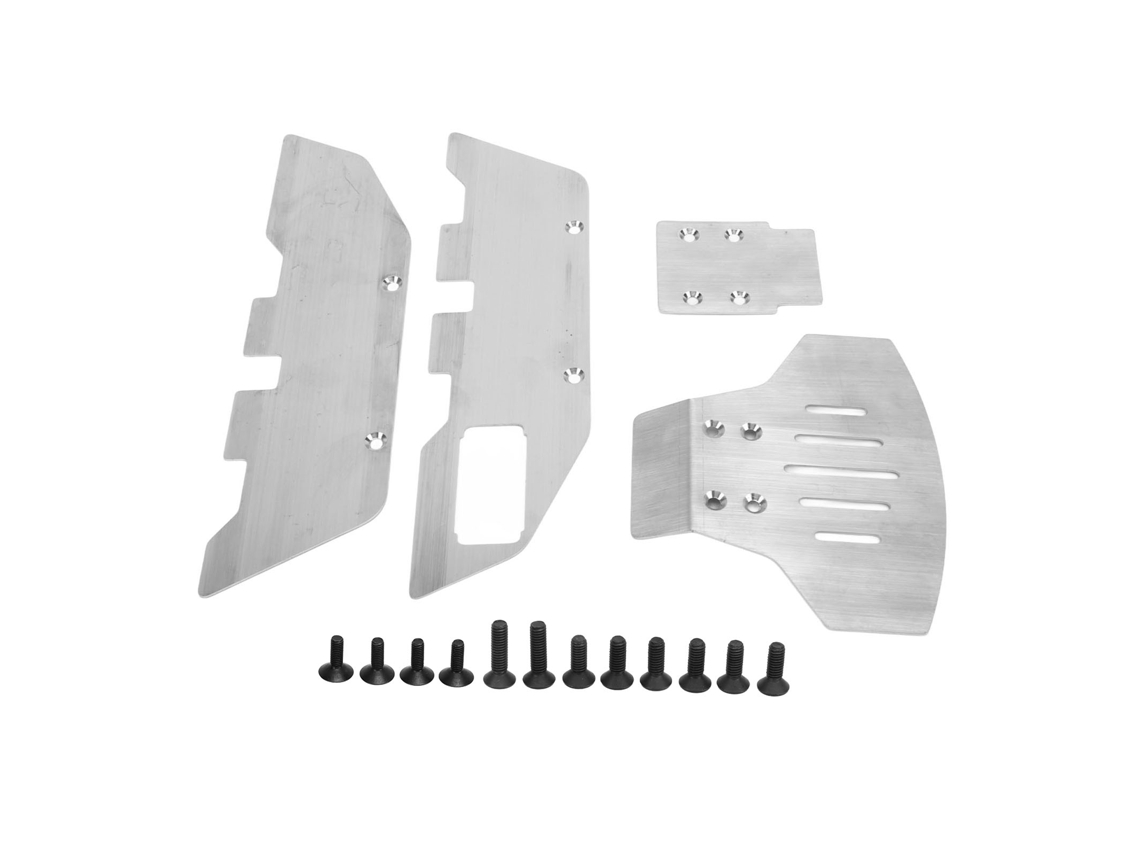 Protetor de Chassi Dianteiro e Traseiro em Aço Inoxidável para Carro RC Traxxas Slash 2WD 1/10 S/MARCA