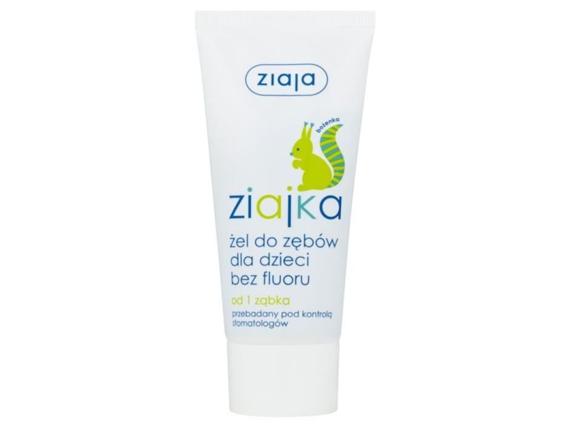 Gel Dentifrício Para Crianças - Ziajka - Sem Flúor - Aroma De Cranberry - 50 Ml