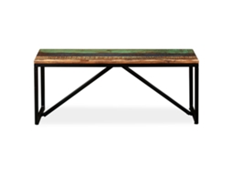 Banco em Madeira Recuperada Maciça 110x35x45 Cm MAISON EXCLUSIVE