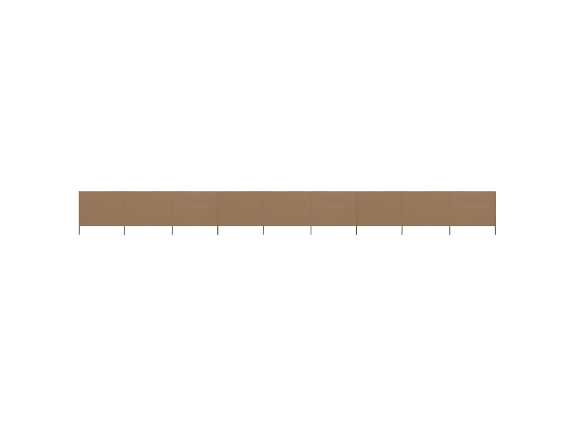 Wind Screen, Wind Screens Vidaxl Cinzento-acastanhado Tecido (1200 X 120 Cm)
