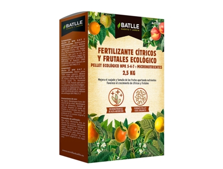 Fertilizante Eco Batlle para frutas e frutas cítricas