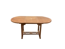 Mesa de Jardim CONCEPT U Kajang Oval Expansível Em Teca Bruta 6 Pessoas